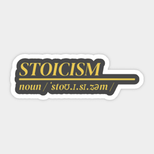 Word Stoicism Sticker